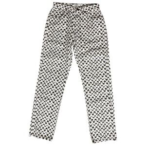 Cotton On Wavy Print Jeans 6 Straight Leg Brown‎ White Statement Indie Y2K Retro